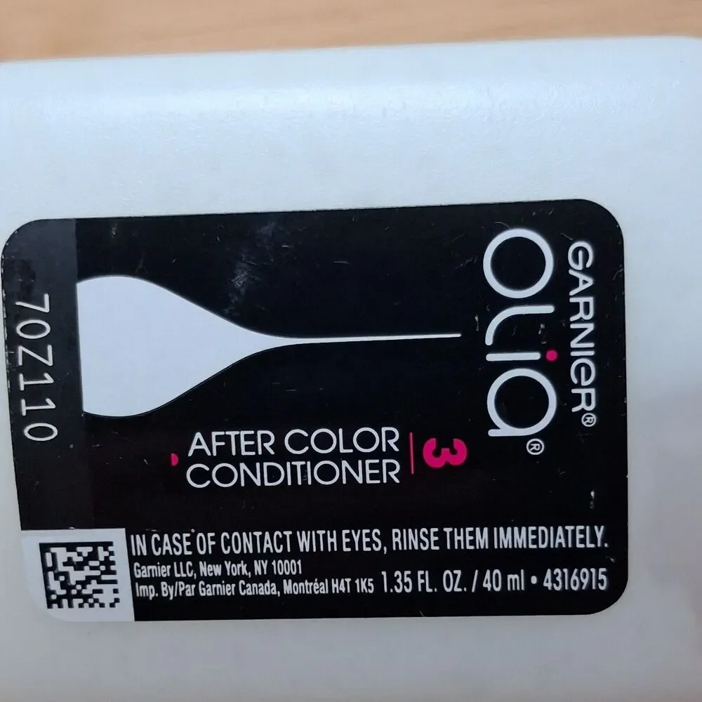 Lot Of 4 Garnier Olia After Color Conditioner 1.35 Fl Oz 40 ml Hair Dyeing